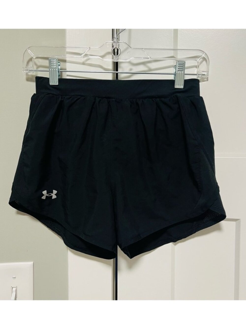 Women's Athletic Black Shorts - Picture 1 of 2